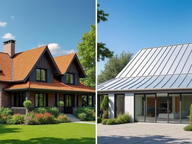 Comparatif : toiture traditionnelle ou bac acier ?