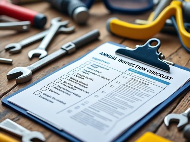 Inspection annuelle : liste de vérification