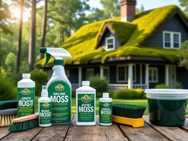 Meilleurs produits anti-mousse pour toiture